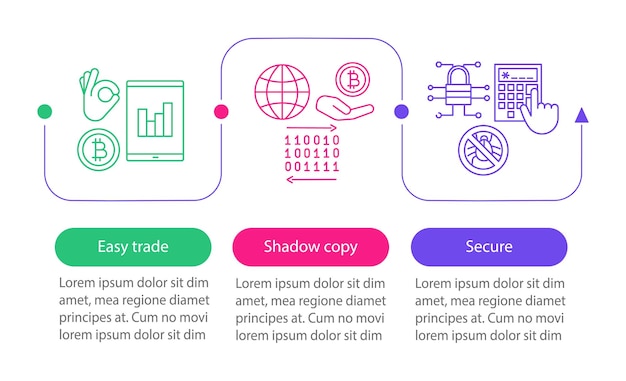 Internet business vector infographic template