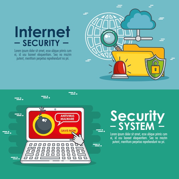 Internet security concept