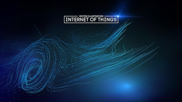 Internet of things background iot technology background eps