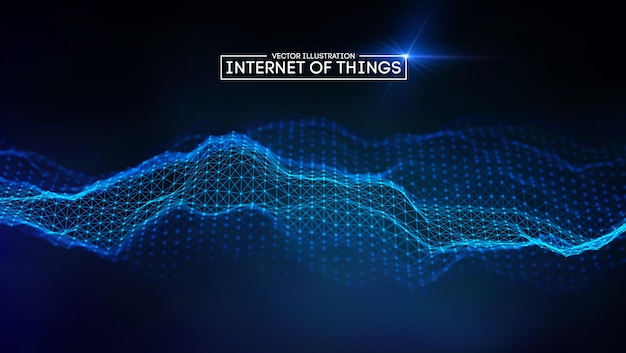 Internet of things background iot technology background eps