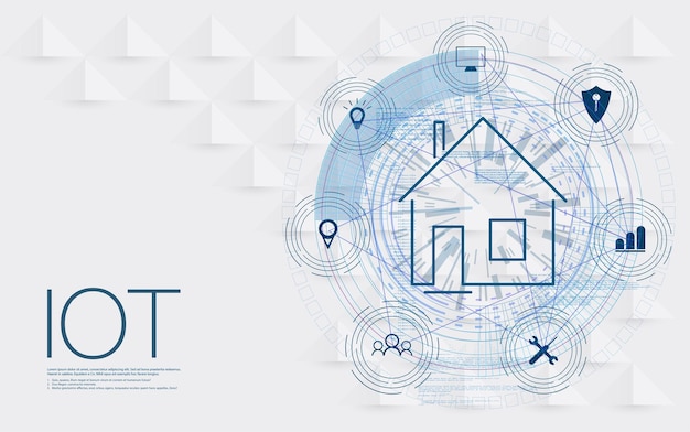 Internet of things IOT devices and connectivity concepts on a network cloud at center