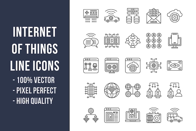 Internet of Things Line Icons