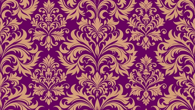 Intricate Seamless Damask Pattern Design