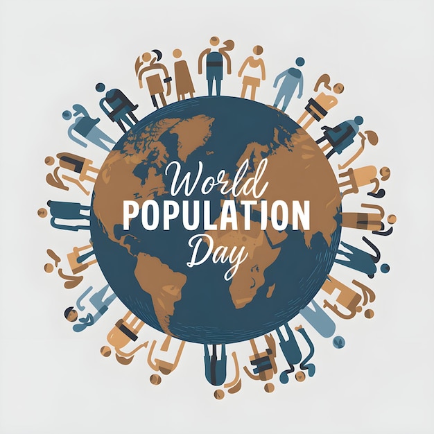 Intriguing and Trendy World Population Day Vector Illustration Graphic