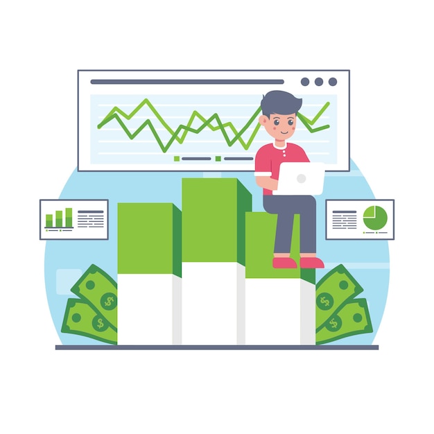 Investment Data Concept Illustration