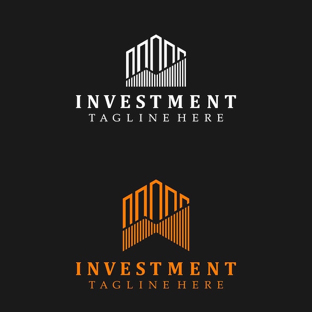 investment logo. property building investment