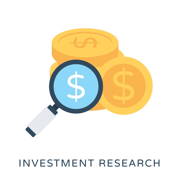 Investment Research Flat Vector Icon