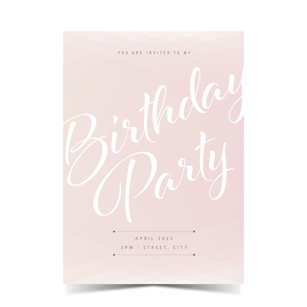 Invitation for birthday party in rustic style. Greenery Watercolor Floral template card design.