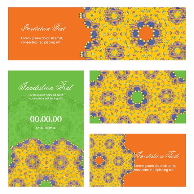 Invitation card creative design