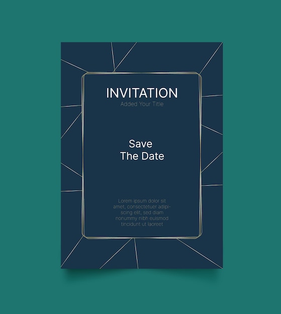 Vector invitation card