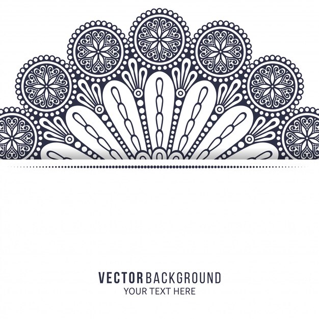 Vector invitation. vintage decorative elements with mandala