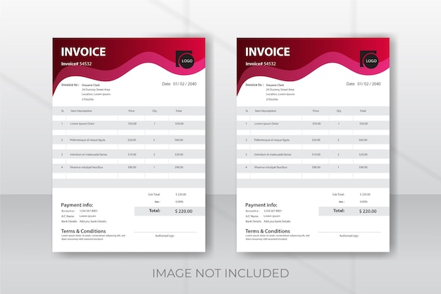 Invoice Design Template