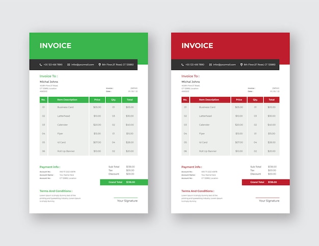 Invoice design