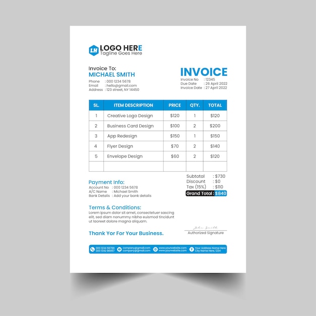 Invoice Design