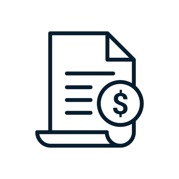 Invoice line icon