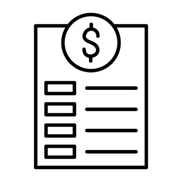 Invoice Line Illustration