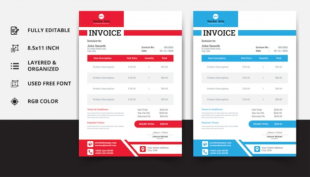 Invoice Template Design