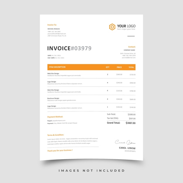 Invoice template