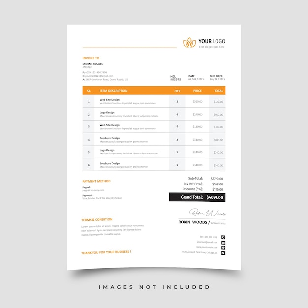 Invoice template