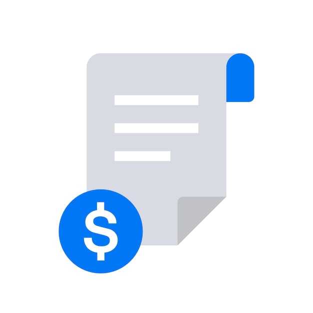 Invoice vector icon