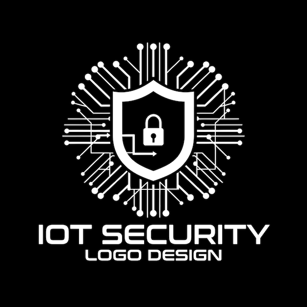 IOT Security Vector Logo Design