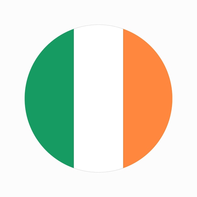 Ireland flag simple illustration for independence day or election