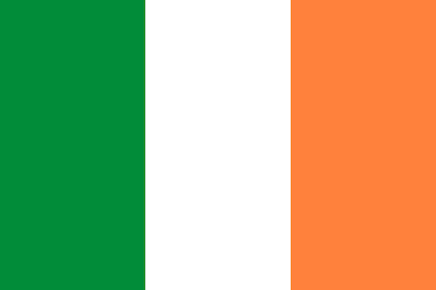 Ireland national flag vector illustration