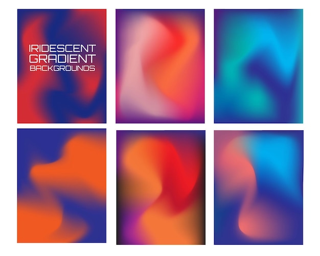 IRIDESCENT Gradient Backgrounds