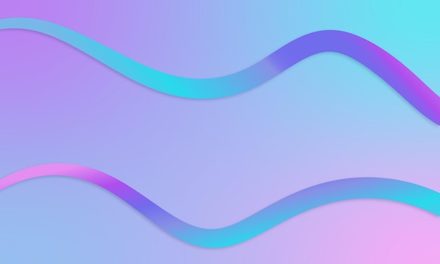 Iridescent holographic shapes framed over gradient background