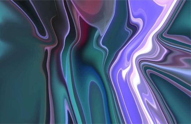 Iridescent vibrant liquid background. Abstract fluid painting.