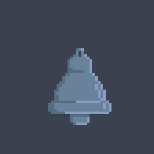 iron bell in pixel style