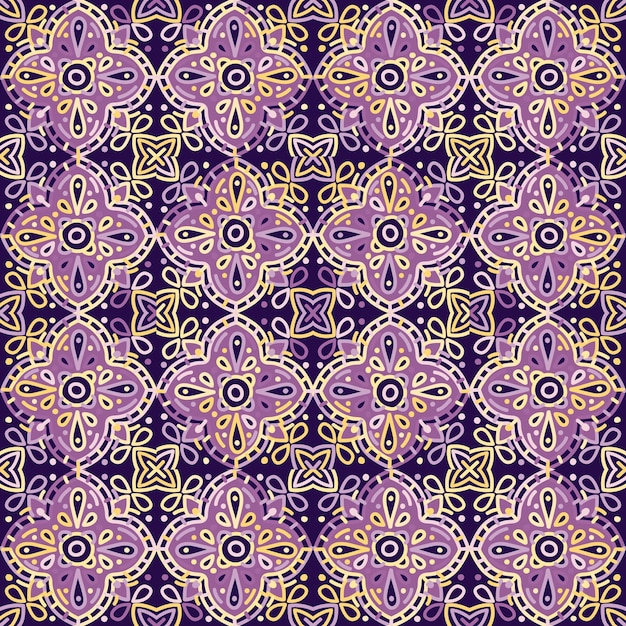 Islam Arabic Indian ottoman motifs mosaic tile Decorative ornament elements seamless pattern