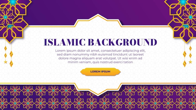 Islamic background banner template