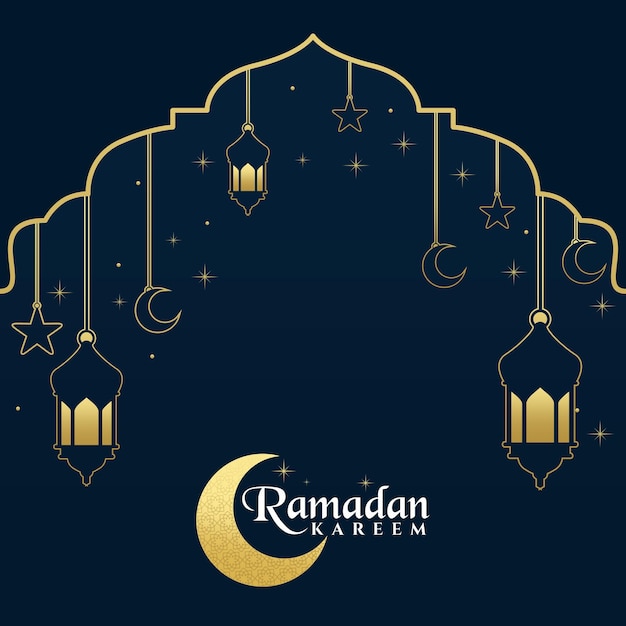 Islamic Background design for Ramadan Kareem Vector Template