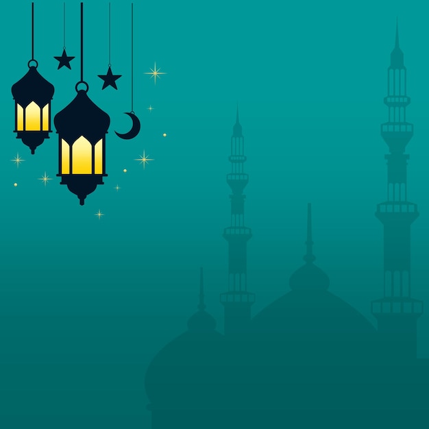 Vector islamic background design for ramadan kareem vector template