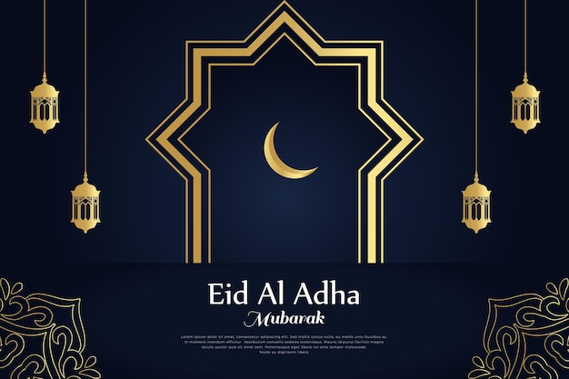 islamic background eid al adha mubarak