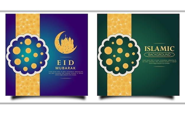 Islamic background and Eid festival banner