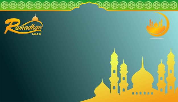 Islamic background ramadan design vector