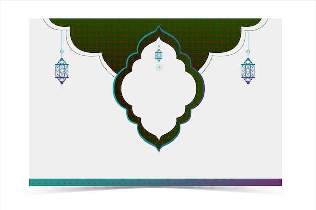 Islamic Background with Social media post Design Decorative templae