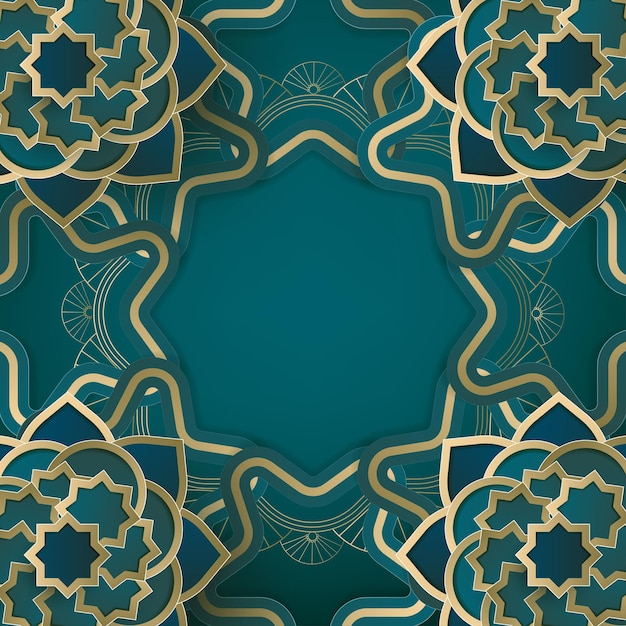 islamic background with traditional ornament