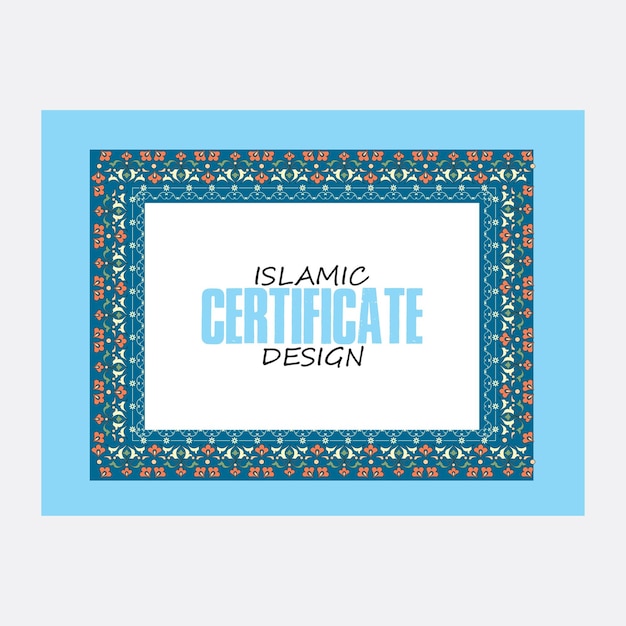 Islamic Certificate Design