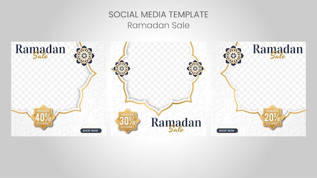 Islamic design ramadan sale social media post