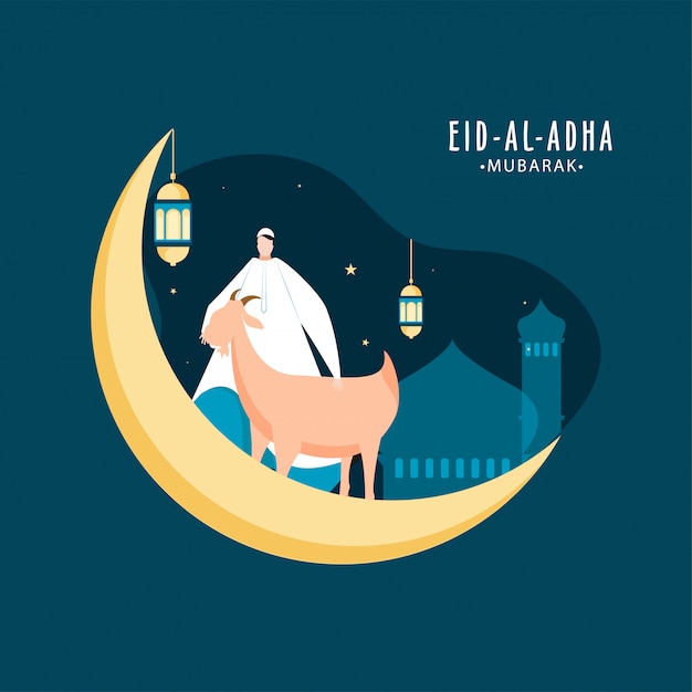 Islamic festival Eid-Al-Adha Concept.