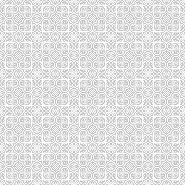 Islamic geometric circular ornamental seamless pattern