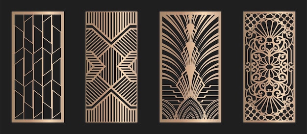 Islamic geometric laser cutting templates digital pattern