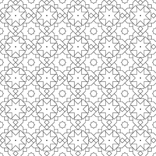 Islamic geometric seamless pattern background wallpaper in luxury batik style