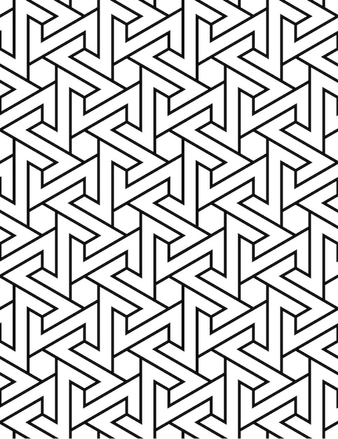 Islamic geometric seamless pattern