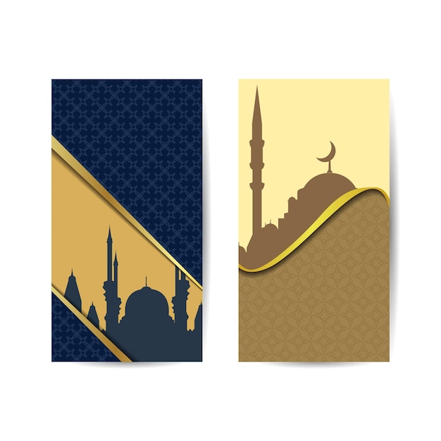 Islamic Holy Month Background Ramadan Kareem Night with Mosque islamic background banner