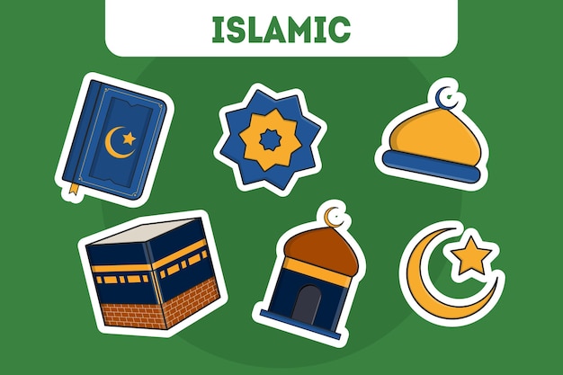 islamic icon set