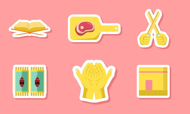 Islamic Icon Stickers Set Design